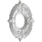 Ekena Millwork Attica PVC Ceiling Medallion (Canopies up to 4 1/8"), 10"OD x 3 1/2"ID x 3/4"P, Bright Coat Aluminum CMP10ATBAL - alternate 2